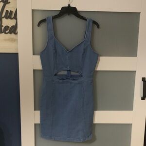 Iris Blue Denim Dress